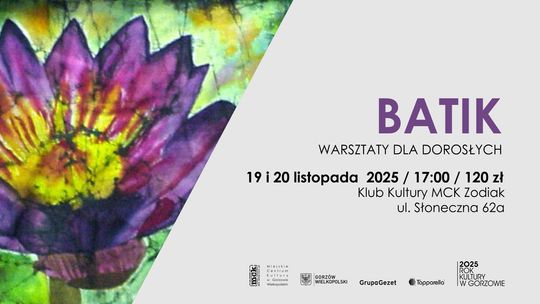 Batik - warsztaty dla dorosłych Batik - warsztaty dla dorosłych