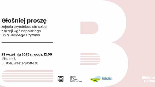 Głośniej proszę – zajęcia czytelnicze dla dzieci