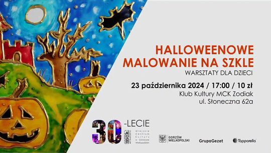 Halloweenowe malowanie na szkle – warsztaty dla dzieci