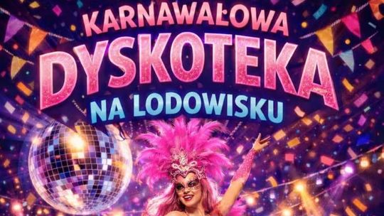Karnawałowa dyskoteka na lodowisku