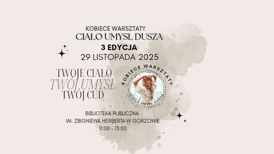 Kobiece Warsztaty CUD – Ciało • Umysł • Dusza