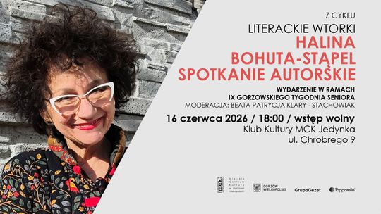 Literackie wtorki - spotkanie autorskie Haliny Bohuty-Stąpel