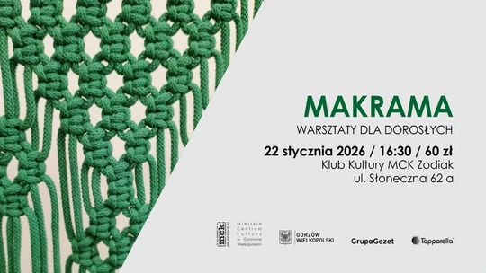 Makrama – warsztaty dla dorosłych