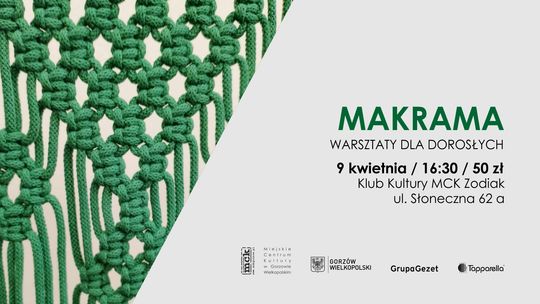 Makrama – warsztaty dla dorosłych