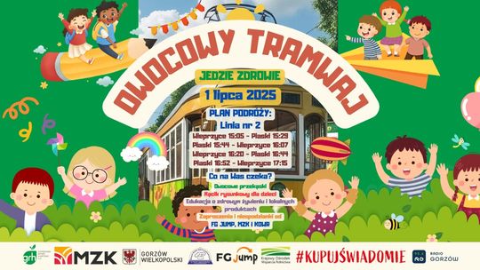 Owocowy Tramwaj 2025 - Jedzie zdrowie