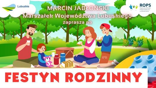 Piknik rodzinny na polu golfowym