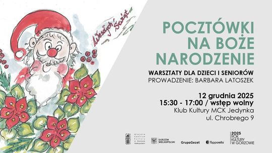 Pocztówki na Boże Narodzenie - warsztaty