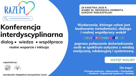 Razem! z neuroróżnorodnością - konferencja interdyscyplinarna