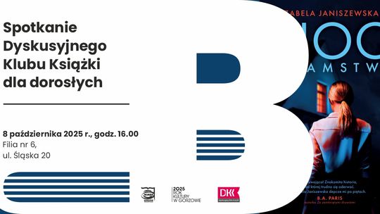 Spotkanie Dyskusyjnego Klubu Książki dla dorosłych