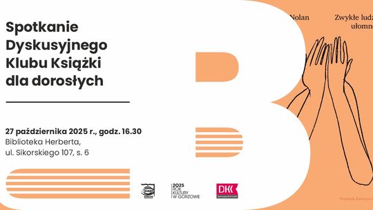 Spotkanie Dyskusyjnego Klubu Książki dla dorosłych