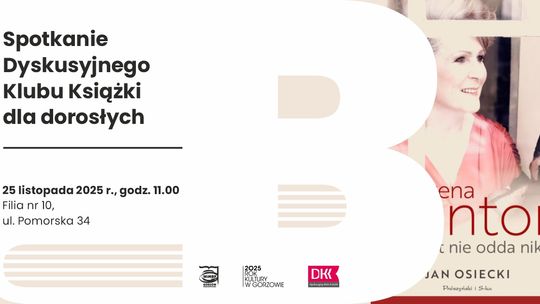 Spotkanie Dyskusyjnego Klubu Książki dla dorosłych Spotkanie Dyskusyjnego Klubu Książki dla dorosłych