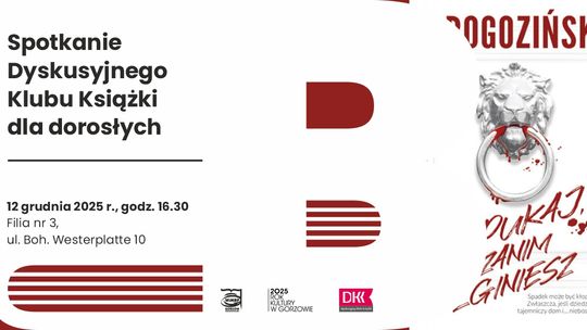 Spotkanie Dyskusyjnego Klubu Książki dla dorosłych