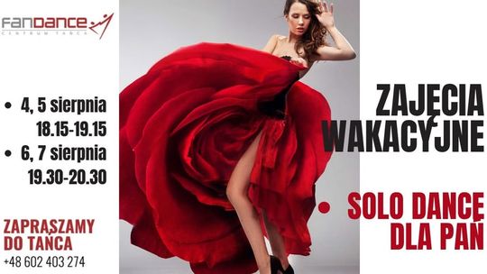 Wakacyjne zajęcia solo dance dla pań Wakacyjne zajęcia solo dance dla pań
