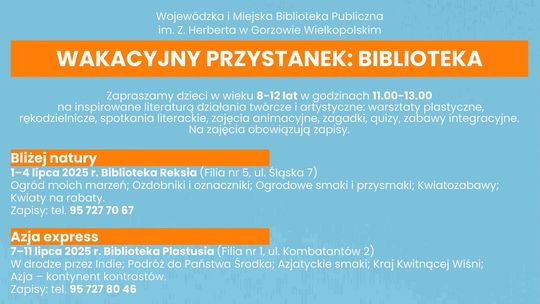 Wakacyjny Przystanek - Biblioteka Bliżej Natury