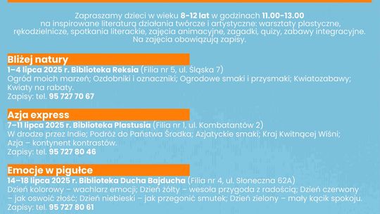 Wakacyjny Przystanek - Biblioteka Emocje w Pigułce
