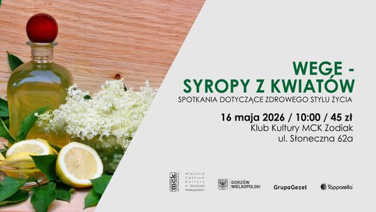 Wege syropy z kwiatów - spotkania dotyczące zdrowego stylu życia