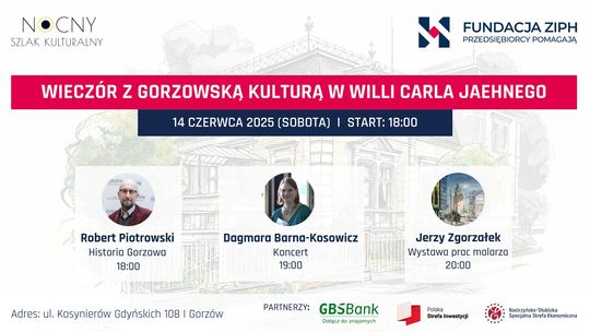 Wieczór z gorzowską kulturą w willi Carla Jaehnego
