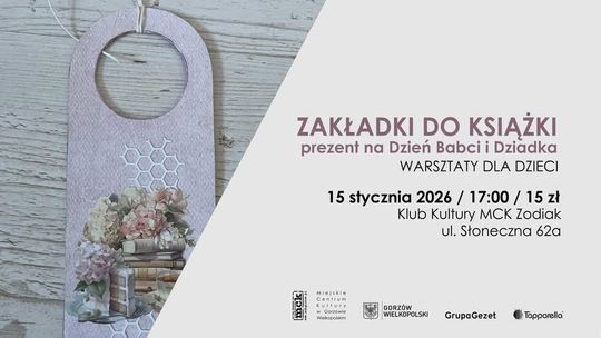 Zakładki do książki - warsztaty