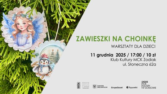 Zawieszki na choinkę - warsztaty dla dzieci