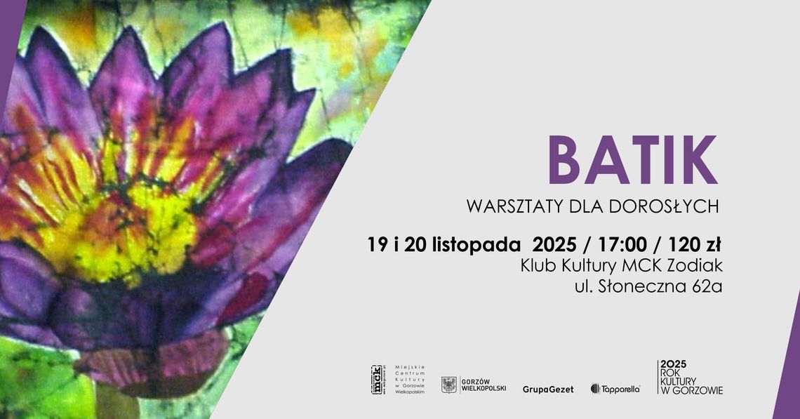 Batik - warsztaty dla dorosłych Batik - warsztaty dla dorosłych