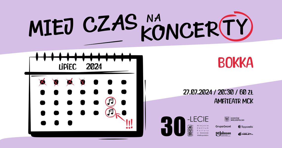 BOKKA - Miej Czas na Koncerty BOKKA - Miej Czas na Koncerty