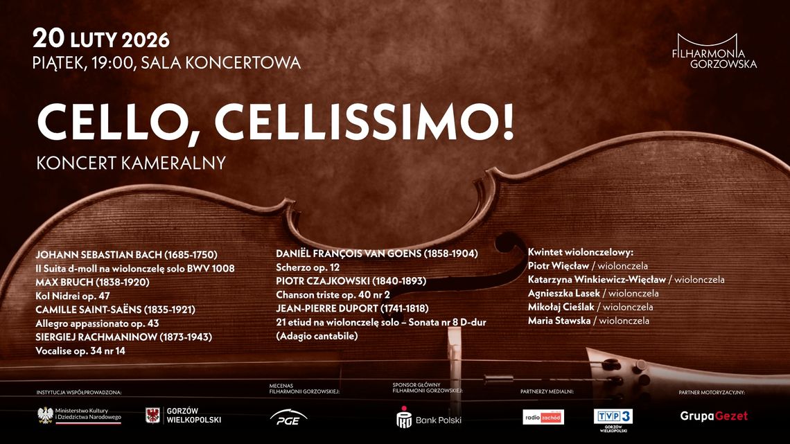 Cello, Cellissimo! - koncert kameralny