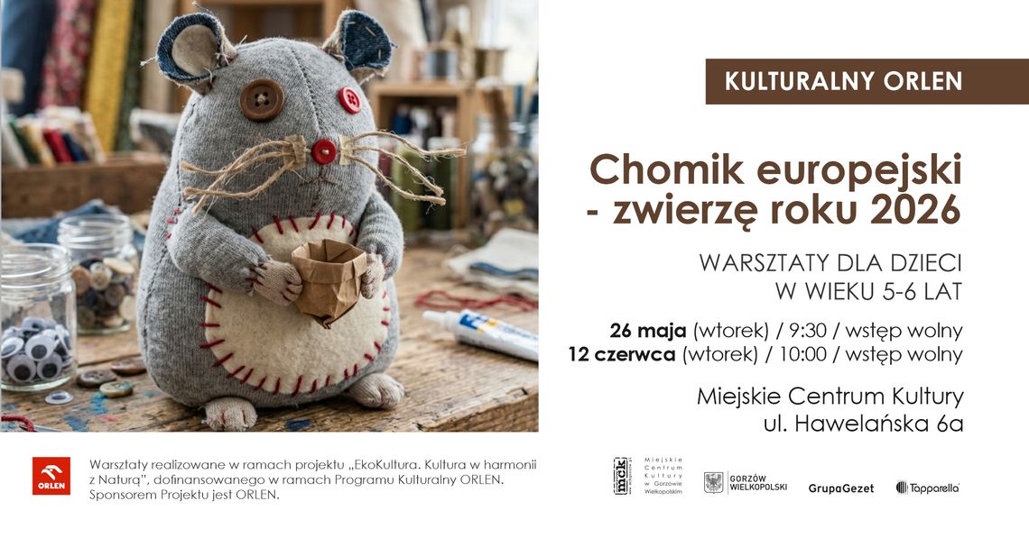 Chomik Europejski - warsztaty dla dzieci Chomik Europejski - warsztaty dla dzieci