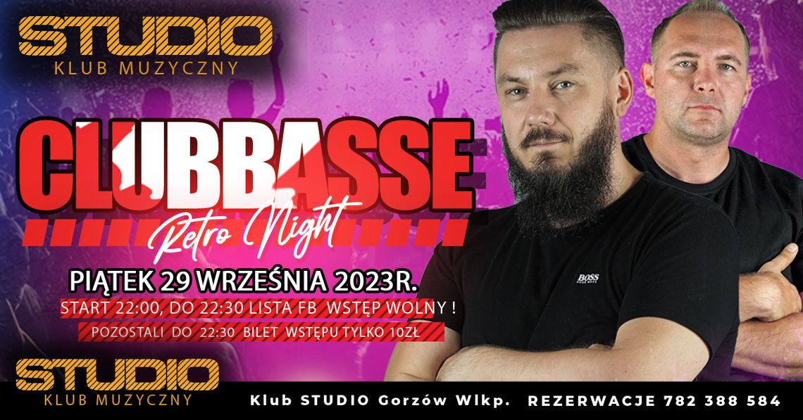 CLUBBASSE w Klubie STUDIO Retro Night CLUBBASSE w Klubie STUDIO Retro Night