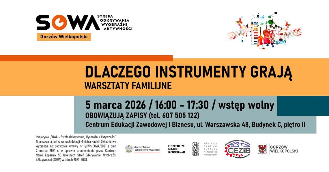 Dlaczego instrumenty grają? - warsztaty familijne