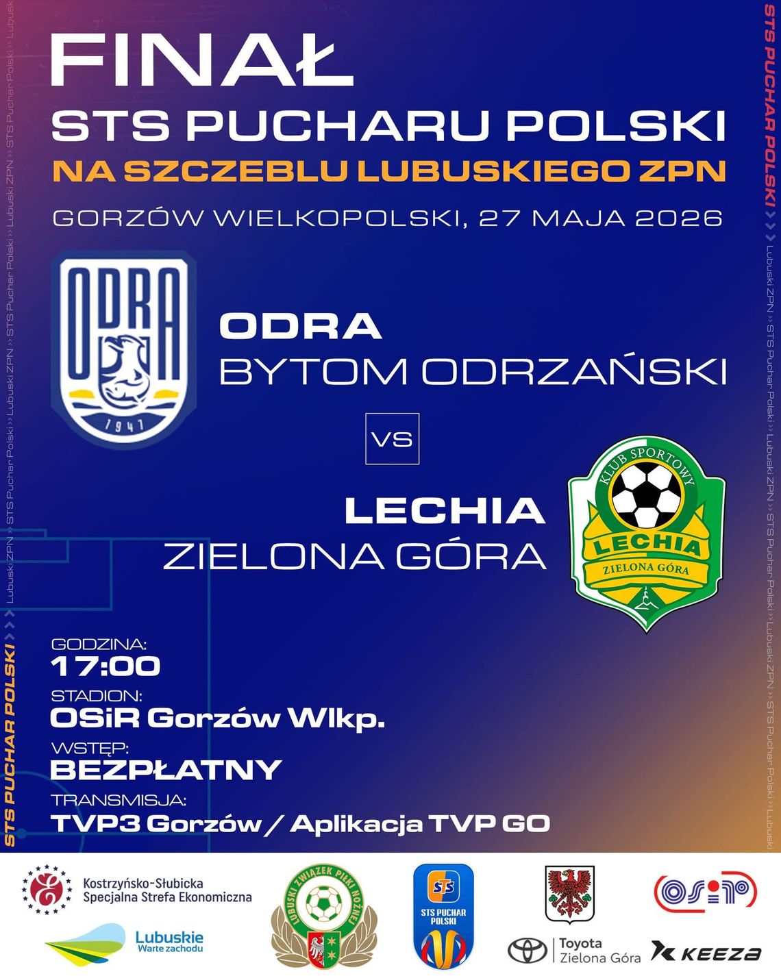 Finał lubuskiego Pucharu Polski: Odra Bytom Odrzański - Lechia Zielona Góra