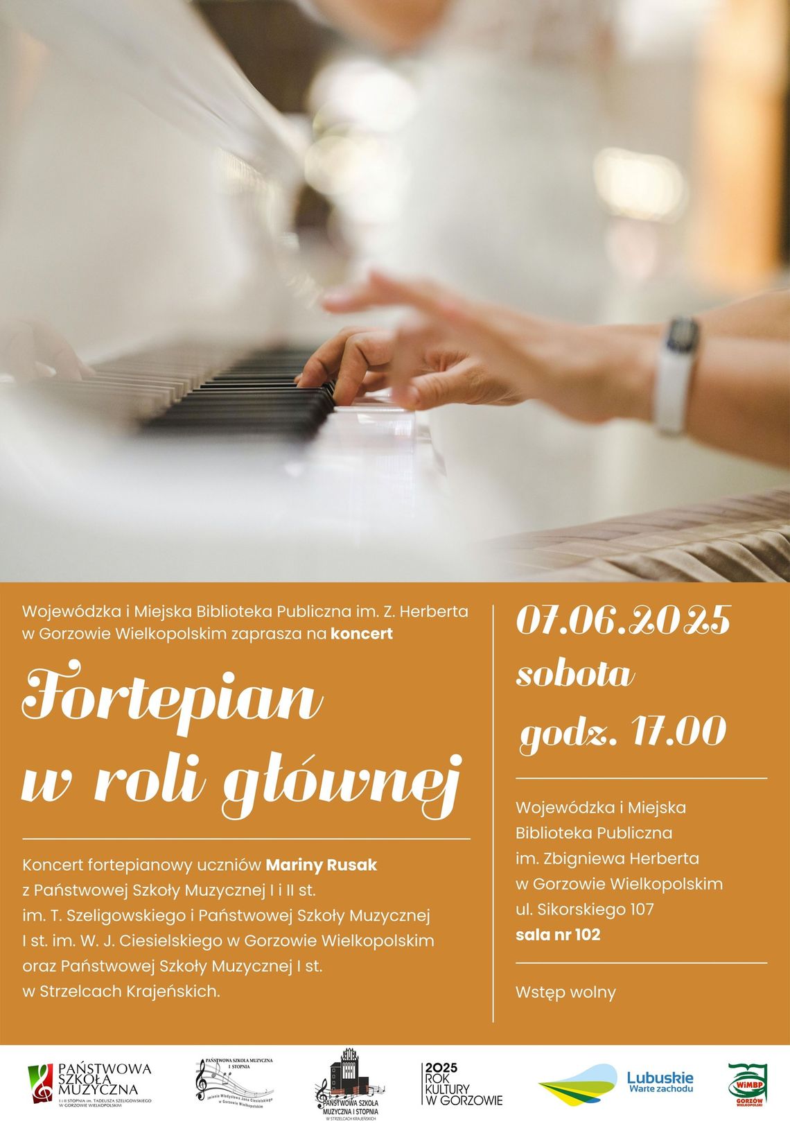 Fortepian w roli głównej – koncert fortepianowy uczniów Mariny Rusak Fortepian w roli głównej – koncert fortepianowy uczniów Mariny Rusak