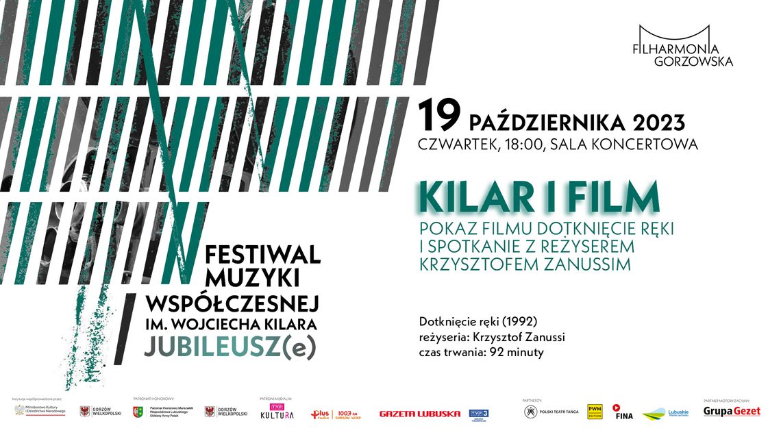 KILAR I FILM - pokaz filmu "Dotknięcie ręki" i spotkanie z reżyserem KILAR I FILM - pokaz filmu "Dotknięcie ręki" i spotkanie z reżyserem