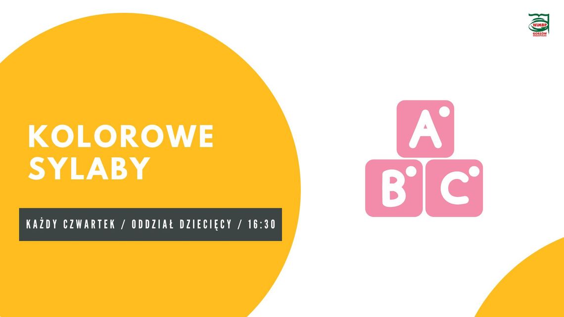 Kolorowe sylaby Kolorowe sylaby