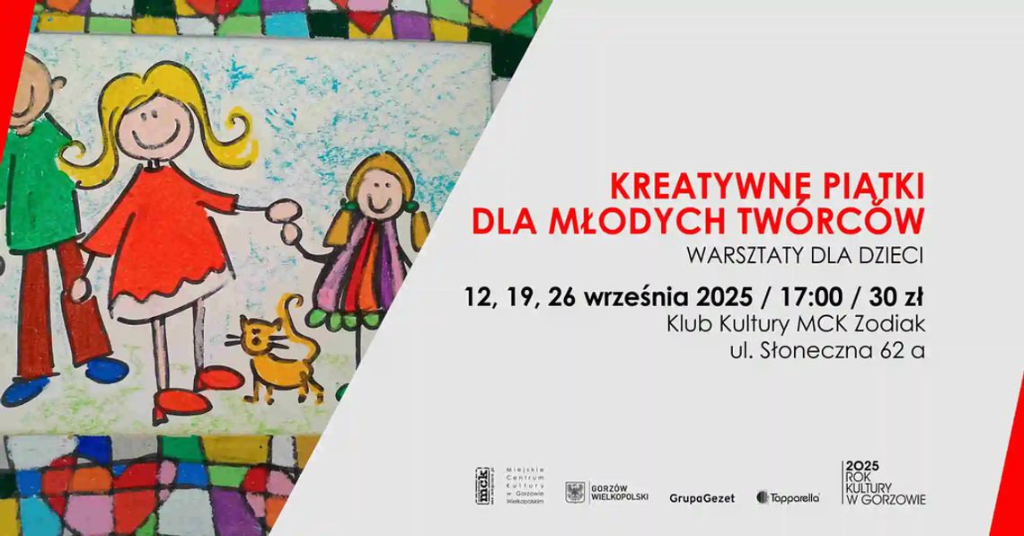 Kreatywne piątki dla młodych twórców – warsztaty dla dzieci Kreatywne piątki dla młodych twórców – warsztaty dla dzieci