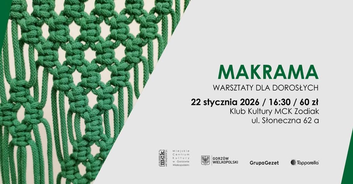 Makrama – warsztaty dla dorosłych