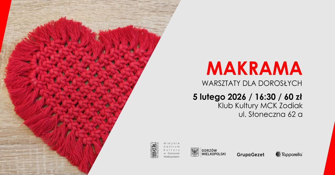Makrama – warsztaty dla dorosłych Makrama – warsztaty dla dorosłych