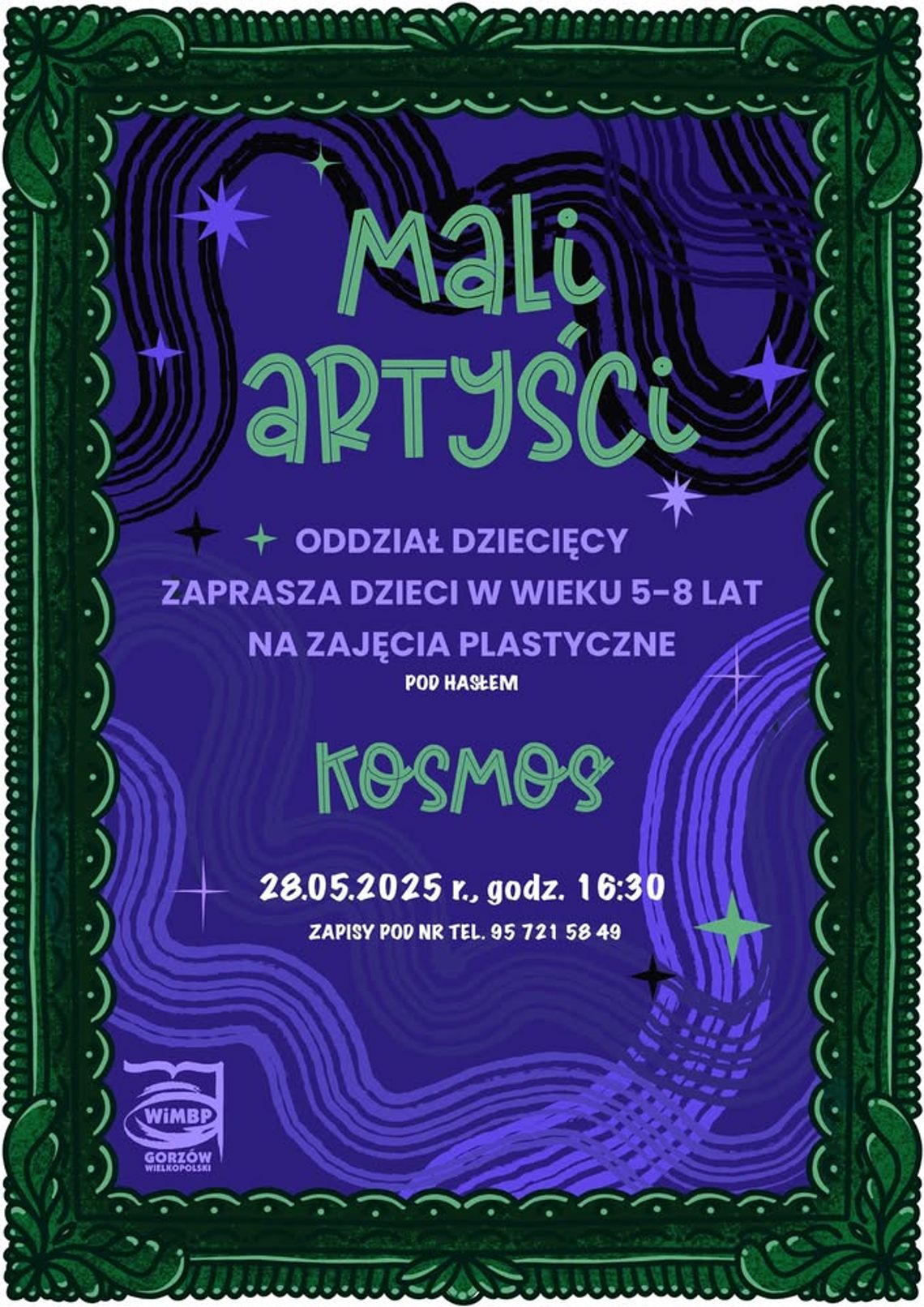 Mali artyści. Kosmos – warsztaty plastyczne dla dzieci Mali artyści. Kosmos – warsztaty plastyczne dla dzieci