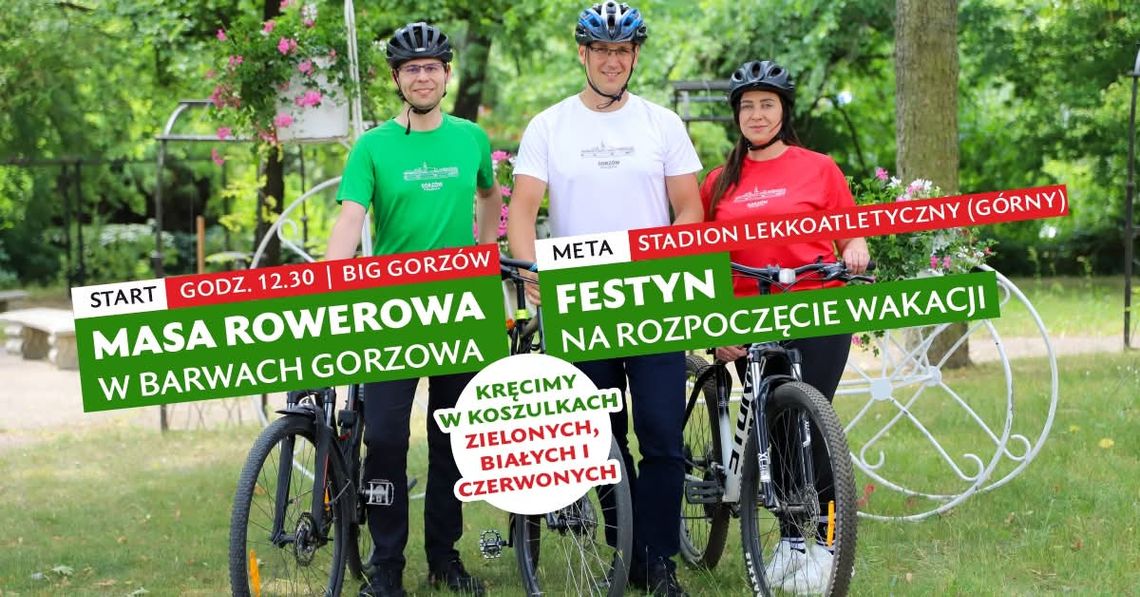 Masa Rowerowa w barwach Gorzowa Masa Rowerowa w barwach Gorzowa