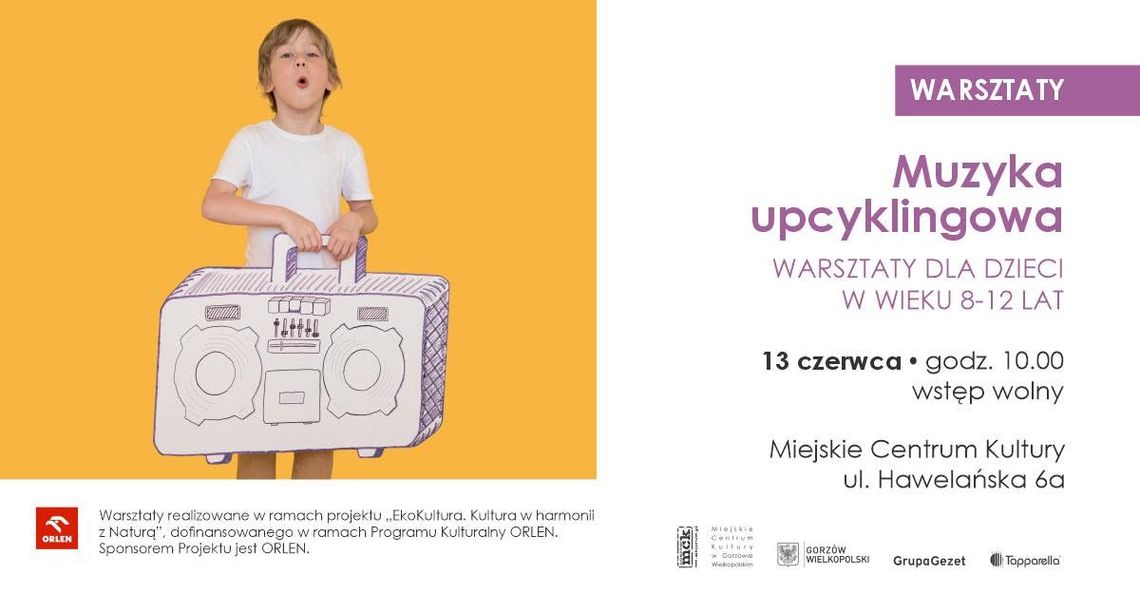Muzyka upcyklingowa - warsztaty dla dzieci