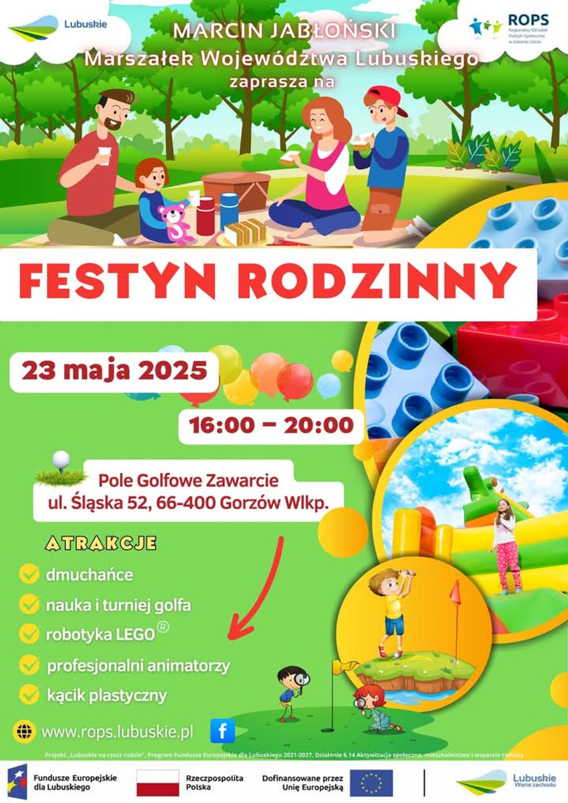 Piknik rodzinny na polu golfowym Piknik rodzinny na polu golfowym
