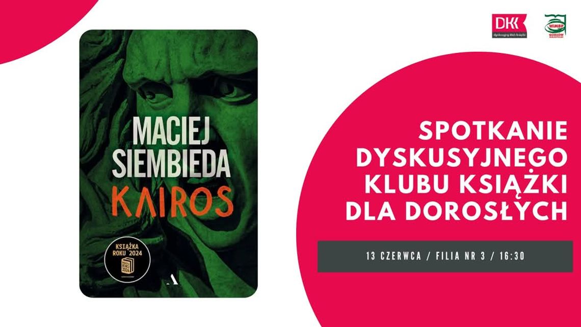 Spotkanie Dyskusyjnego Klubu Książki dla dorosłych Spotkanie Dyskusyjnego Klubu Książki dla dorosłych