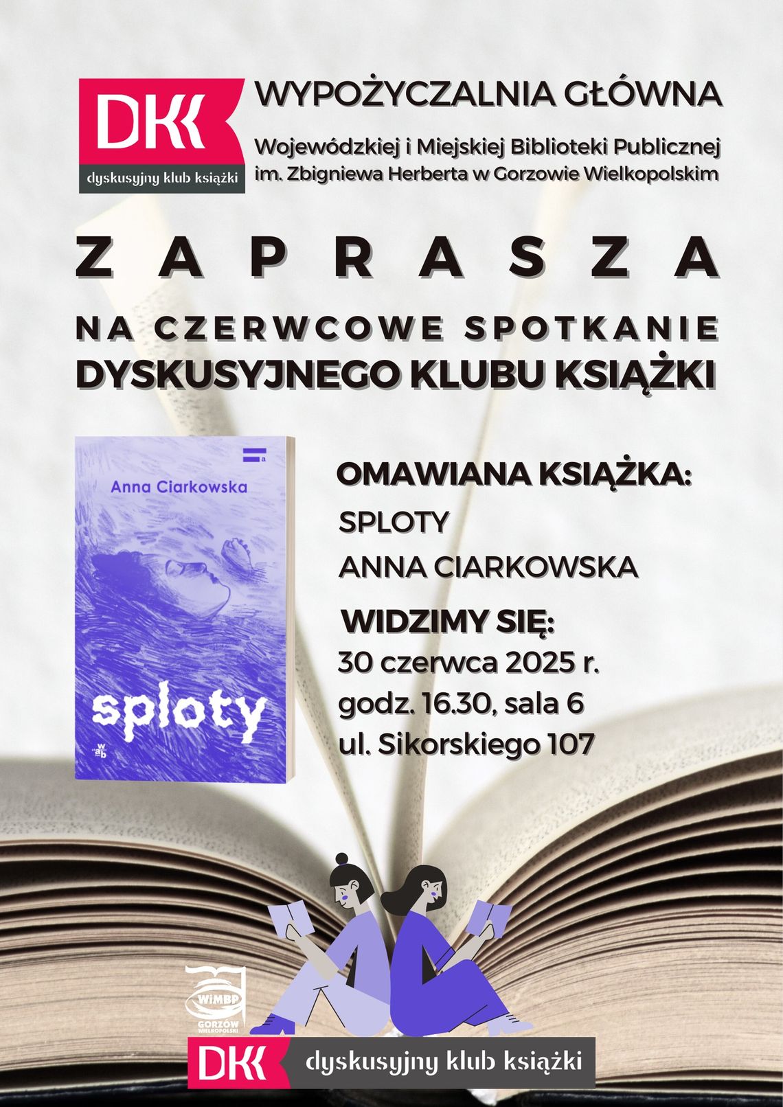 Spotkanie Dyskusyjnego Klubu Książki dla dorosłych Spotkanie Dyskusyjnego Klubu Książki dla dorosłych