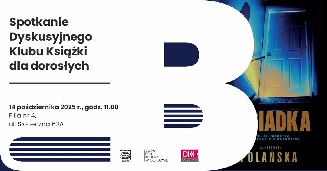 Spotkanie Dyskusyjnego Klubu Książki dla dorosłych