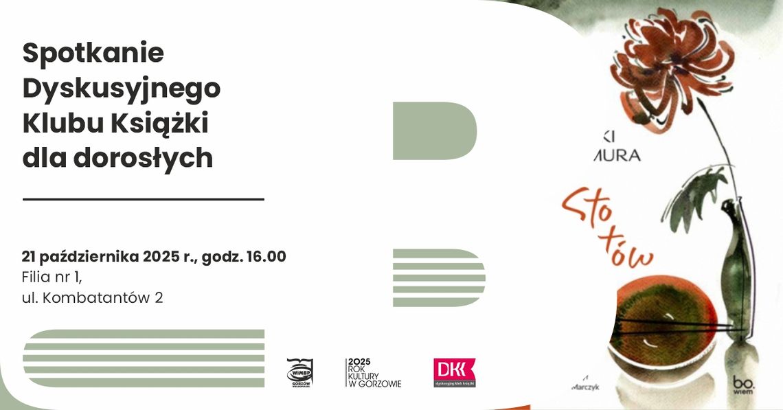 Spotkanie Dyskusyjnego Klubu Książki dla dorosłych