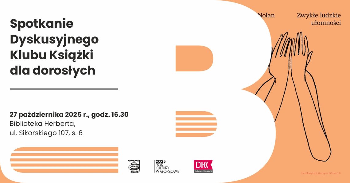 Spotkanie Dyskusyjnego Klubu Książki dla dorosłych