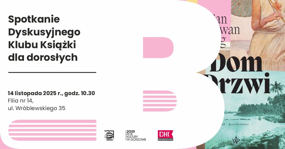 Spotkanie Dyskusyjnego Klubu Książki dla dorosłych Spotkanie Dyskusyjnego Klubu Książki dla dorosłych