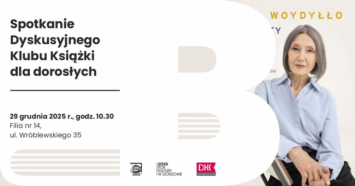 Spotkanie Dyskusyjnego Klubu Książki dla dorosłych Spotkanie Dyskusyjnego Klubu Książki dla dorosłych