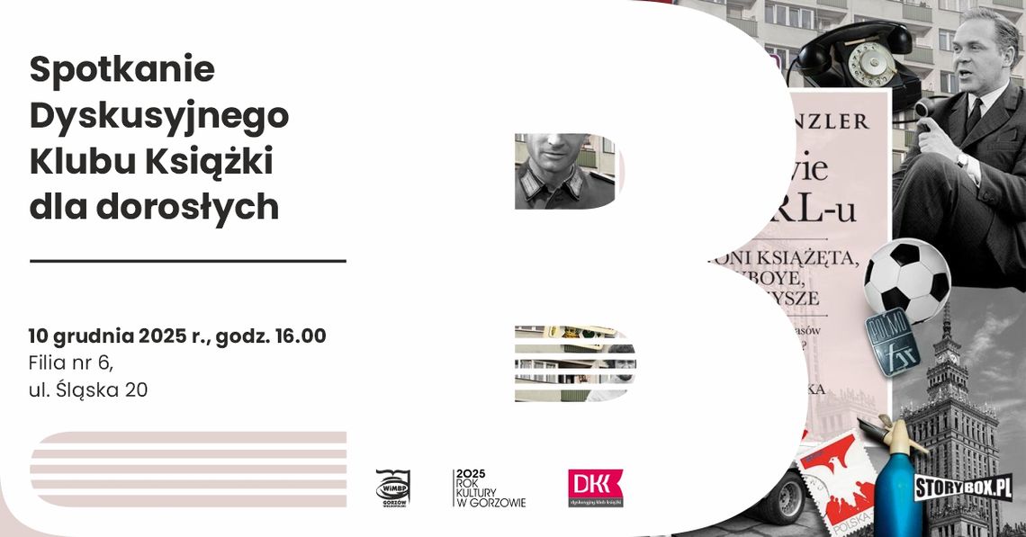 Spotkanie Dyskusyjnego Klubu Książki dla dorosłych Spotkanie Dyskusyjnego Klubu Książki dla dorosłych