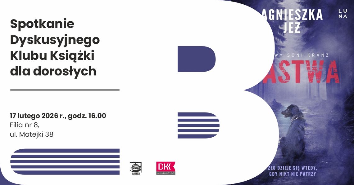 Spotkanie Dyskusyjnego Klubu Książki dla dorosłych Spotkanie Dyskusyjnego Klubu Książki dla dorosłych