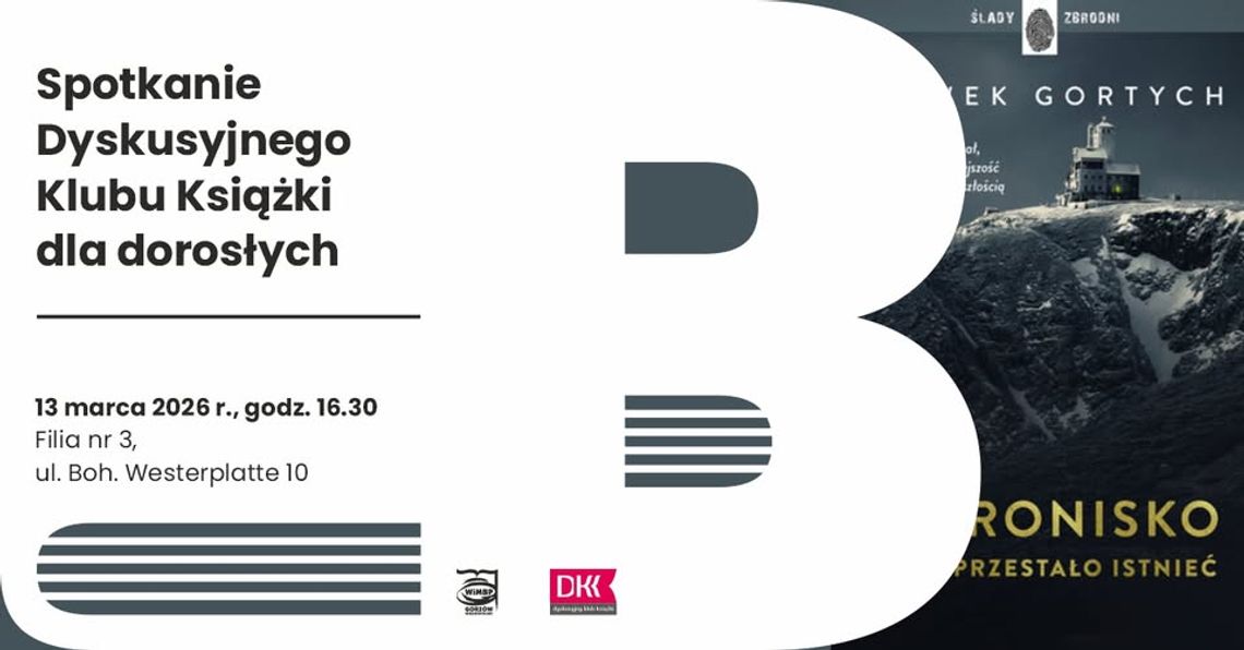 Spotkanie Dyskusyjnego Klubu Książki dla dorosłych Spotkanie Dyskusyjnego Klubu Książki dla dorosłych